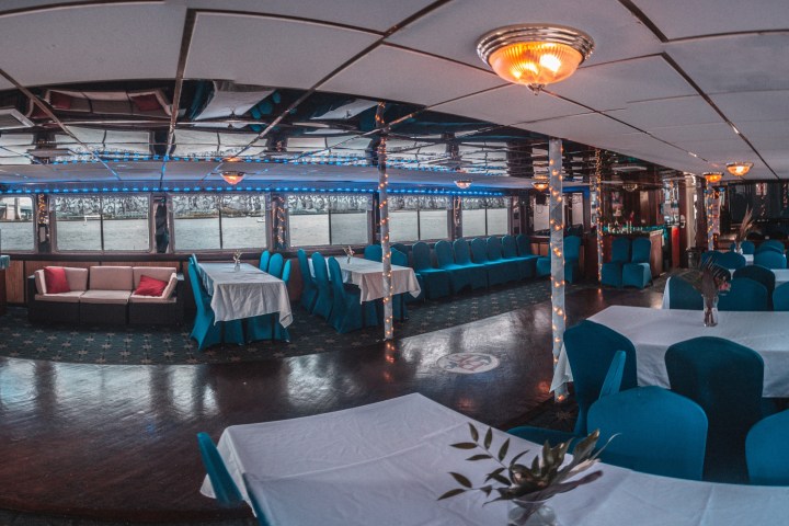 a group of people sitting at a train station