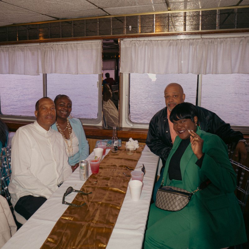 a group of people in a room