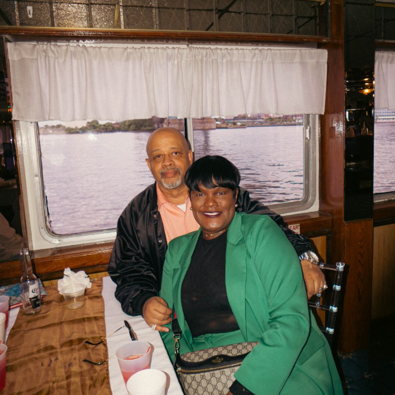 a person standing in a room