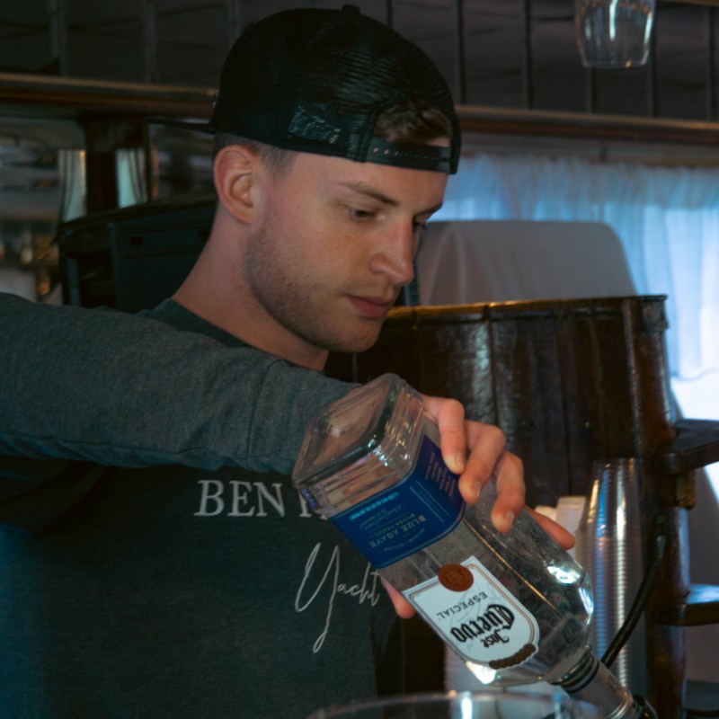 a man sitting at a table